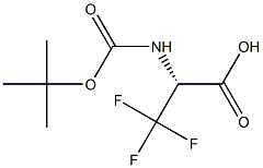 (R)-2-(TERT-BUTOXYCARBONYLAMINO)-3,3,3-TRIFLUOROPROPANOIC ACID, 1354225-89-0, 结构式