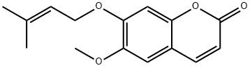 7-O-プレニルスコポレチン 化学構造式