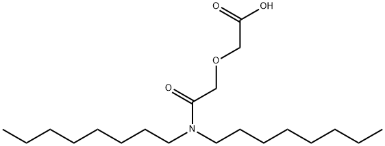 N,N-二正辛基-3-氧杂戊二酸单酰胺, 135447-09-5, 结构式