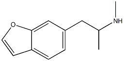 6-[2-(メチルアミノ)プロピル]ベンゾフラン 化学構造式