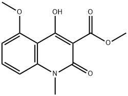 Methyl 4-hydroxy-5-Methoxy-1-Methyl-2-oxo-1,2-dihydroquinoline-3-carboxylate Struktur