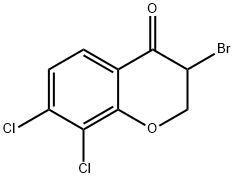 3-BroMo-7,8-dichlorochroMan-4-one Structure
