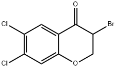3-BroMo-6,7-dichlorochroMan-4-one Struktur