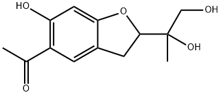 2,3-Dihydro-12,13-dihydroxyeuparin 化学構造式