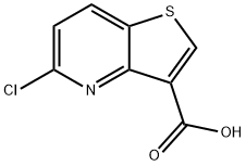 5-氯噻吩并[3,2-B]吡啶-3-羧酸 结构式