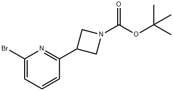 tert-butyl 3-(6-broMopyridin-2-yl)azetidine-1-carboxylate Struktur