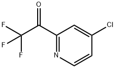1-(4-クロロ-2-ピリジニル)-2,2,2-トリフルオロエタノン 化学構造式