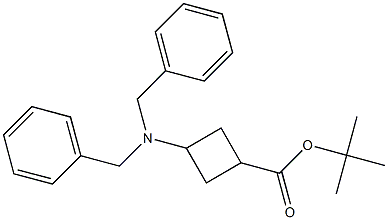 tert-butyl 3-(dibenzylaMino)cyclobutanecarboxylate Struktur