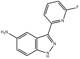 3-(6-fluoropyridin-2-yl)-1H-indazol-5-amine Struktur