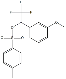 2,2,2-三氟-1-(3-甲氧基苯基)乙基4-甲基苯磺酸盐, 1356109-08-4, 结构式