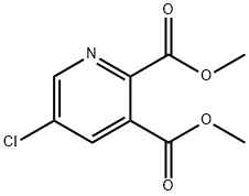 5-氯吡啶-2,3-二甲酸二甲酯 结构式