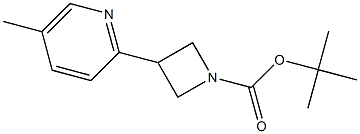tert-butyl 3-(5-Methylpyridin-2-yl)azetidine-1-carboxylate Struktur