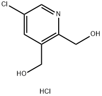 (5-氯吡啶-2,3-二基)二甲醇盐酸盐, 1356109-69-7, 结构式