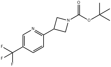 tert-butyl 3-(5-(trifluoroMethyl)pyridin-2-yl)azetidine-1-carboxylate Structure