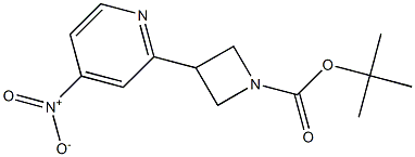 tert-butyl 3-(4-nitropyridin-2-yl)azetidine-1-carboxylate Struktur