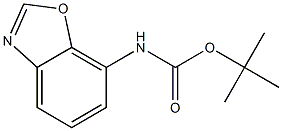苯并[D]恶唑-7-基氨基甲酸叔丁酯, 1356111-22-2, 结构式
