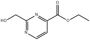 ethyl 2-(hydroxymethyl)pyrimidine-4-carboxylate Struktur