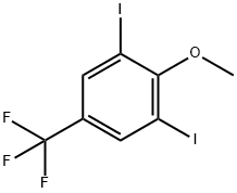 2,6-Diiodo-4-(trifluoroMethyl)anisole, 97% Struktur