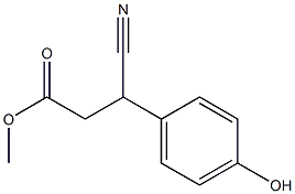 Methyl 3-Cyano-3-(4-hydroxyphenyl)propanoate Struktur