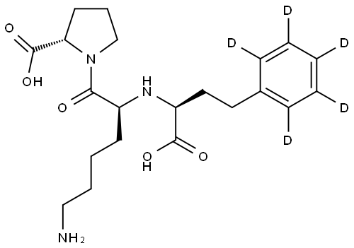 赖诺普利D5 结构式