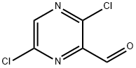 3,6-ジクロロピラジン-2-カルブアルデヒド 化学構造式