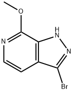 3-溴-7-甲氧基-1H-吡唑并[3,4-C]吡啶, 1357946-82-7, 结构式