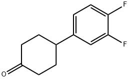 4-(3,4-difluorophenyl)cyclohexanone Structure