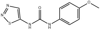 N-(4-Methoxyphenyl)-N'-1,2,3-thiadiazol-5-yl-urea Structure