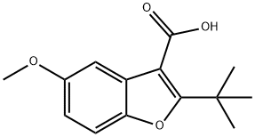 2-tert-butyl-5-methoxybenzofuran-3-carboxylic acid Structure