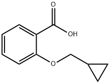 2-环丙甲氧基苯甲酸, 136013-76-8, 结构式