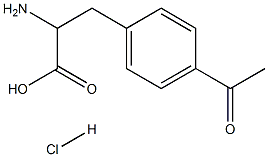 3-(4-ACETYLPHENYL)-2-AMINOPROPANOIC ACID HYDROCHLORIDE, 1360436-95-8, 结构式