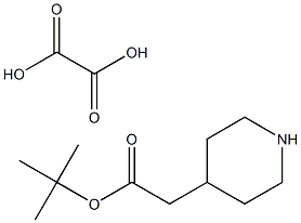 tert-butyl 2-(piperidin-4-yl)acetate oxalate Struktur