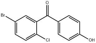 （5-溴-2-氯苯基）（4-羟基苯基）甲酮 结构式