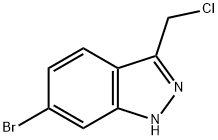 1H-吲唑, 6-溴-3-(氯甲基)-, 1360893-11-3, 结构式