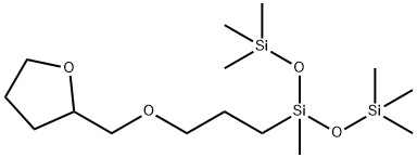 (TETRAHYDROFURFURYLOXYPROPYL)METHYLSILOXANE, 5cSt 化学構造式