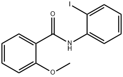 N-(2-ヨードフェニル)-2-メトキシベンズアミド 化学構造式