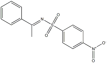 (E)-4-nitro-N-(1-phenyl ethylidene)benzenesulfonaMide Struktur