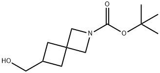 6-(羟甲基)-2-氮杂螺[3.3]庚烷-2-羧酸叔丁酯, 1363381-93-4, 结构式