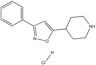3-Phenyl-5-(piperidin-4-yl)isoxazole hydrochloride Struktur