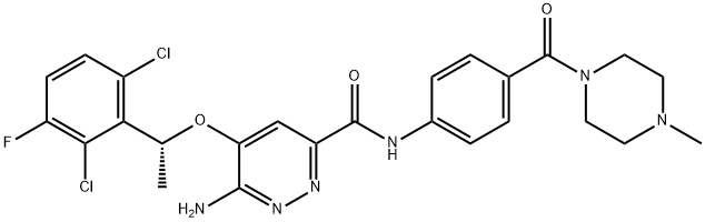 恩沙替尼 结构式