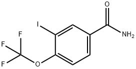 3-Iodo-4-(trifluoroMethoxy)benzaMide, 97% 化学構造式