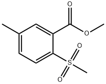 Methyl 5-Methyl-2-(Methylsulfonyl)benzoate Struktur