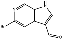5-溴-6-氮杂吲哚-3-甲醛, 1369348-93-5, 结构式