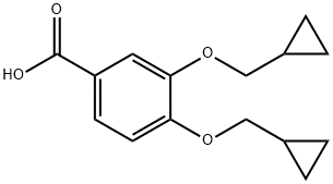 Benzoic acid, 3,4-bis(cyclopropylMethoxy)- Structure
