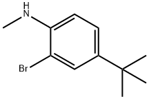 (2-BroMo-4-tert-butyl-phenyl)-Methyl-aMine Structure