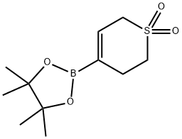 2H-Thiopyran, 3,6-dihydro-4-(4,4,5,5-tetraMethyl-1,3,2-dioxaborolan-2-yl)-, 1,1-dioxide Struktur