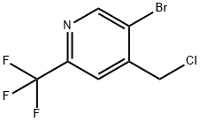 5-BroMo-4-(chloroMethyl)-2-(trifluoroMethyl)pyridine Struktur