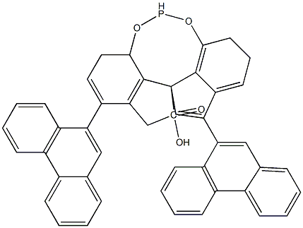 (11AR)-10,11,12,13-テトラヒドロ-5-ヒドロキシ-3,7-ジ-9-フェナントレニル-5-オキシド-ジインデノ[7,1-DE:1',7'-FG][1,3,2]ジオキサホスホシン 化学構造式