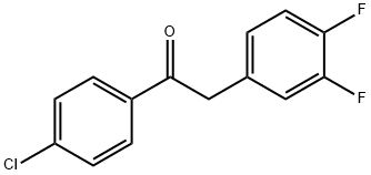 1-(4-氯苯基)-2-(3,4-二氟苯基)乙烷-1-酮, 1373156-53-6, 结构式