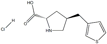 反-4-(噻吩-3-基甲基)-L-脯氨酸盐酸盐, 1373512-35-6, 结构式
